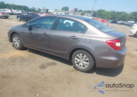 2012 Honda Civic Lx из США, поврежденный, VIN 2HGFB2F52CH503629